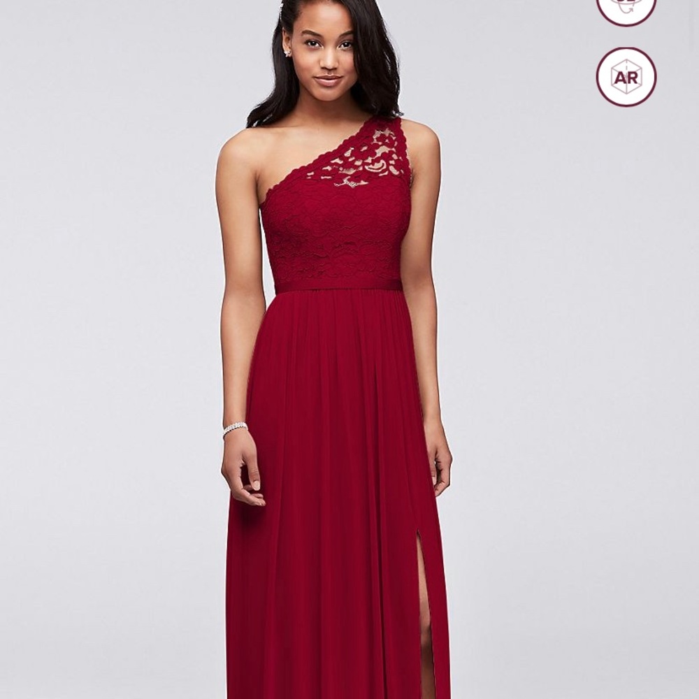 David's Bridal Wine Size 8 Dress